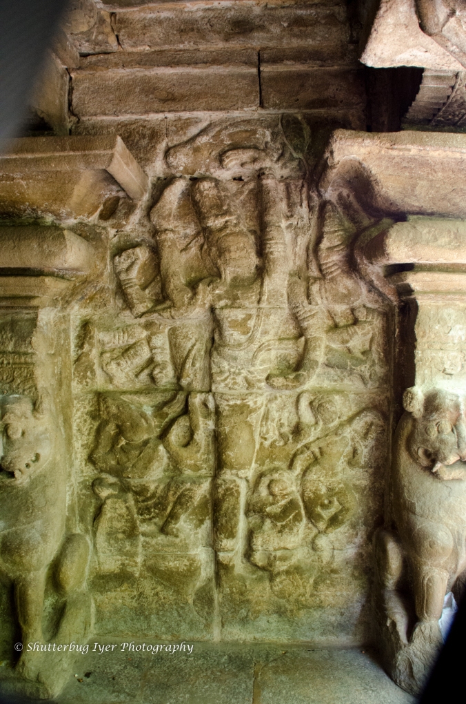 Urdhva tandava Murthy a panel in Mathangeeswarar temple, Kanchipuram